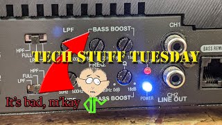 Bass Boost: The good, the bad, and the ugly sine wave.  Tech Stuff Tuesday