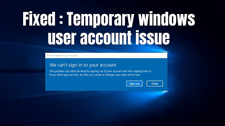 [Fixed] How to fix windows 10 temporary profile issue | Without Data loss