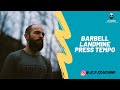 Barbell landmine press tempo   1080p