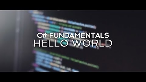 How to Write Your First Program in C# (Hello World) || C# for Beginners