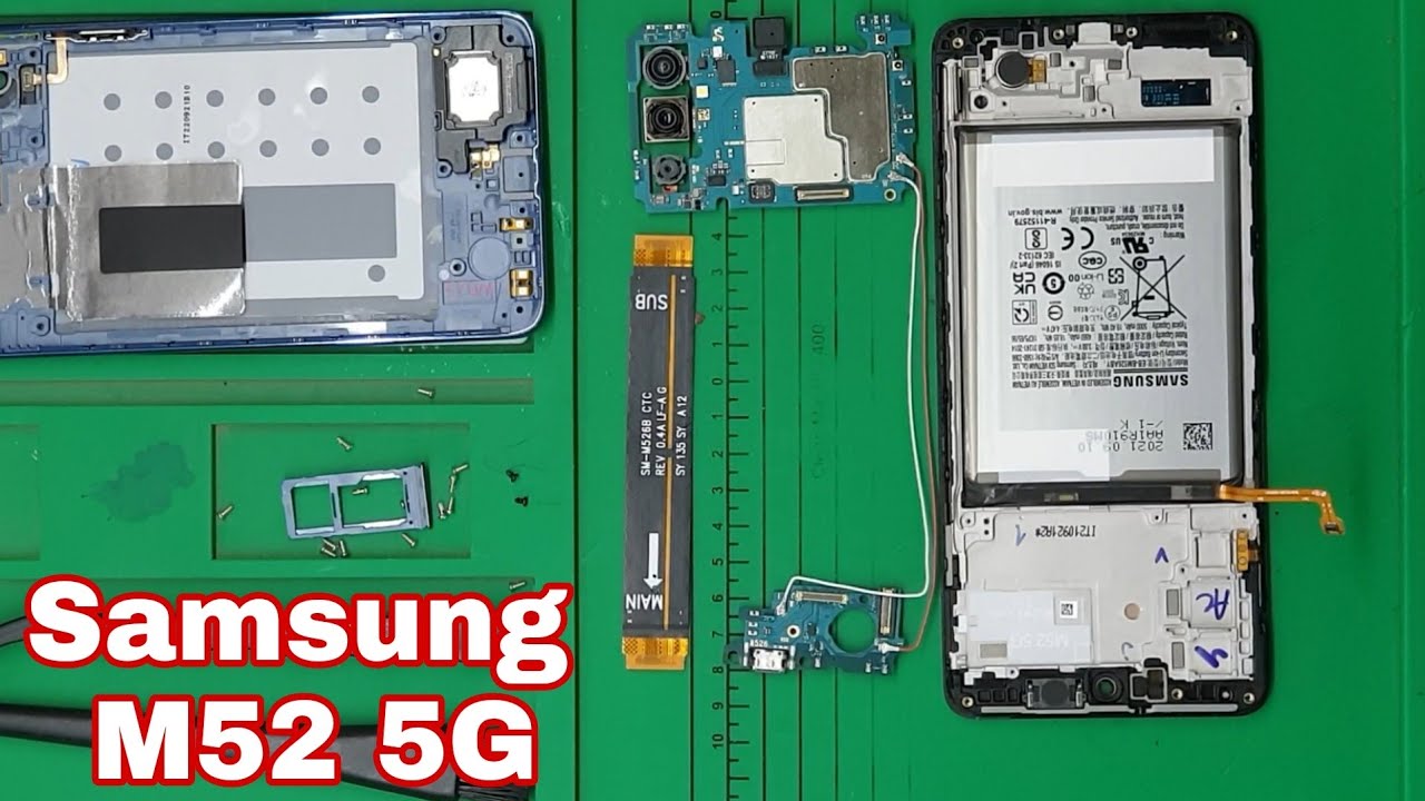 Samsung galaxy M52 Disassembly M52 Teardown video How to Open