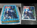 Butter Scotch Photo Cake Kaise Banaye Bahut Easy Hai |Photo Cake Design |Easy Photo Cake Recipe