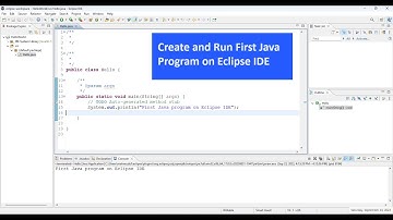 Create First Java Program in Eclipse IDE
