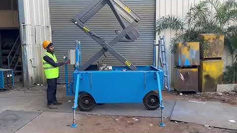 JOIST Scissor Lift in Blue Demo Part 2 - Material Handling Equipment Manufacturer