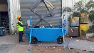 JOIST Scissor Lift in Blue Demo Part 2  Material Handling Equipment Manufacturer