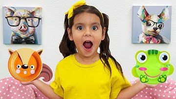 Ellie Wendy and Alex Play and Decorate New Room | Funny Videos for Kids