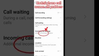 Redmi phone call screen off problem-Redmi note 7s calling sensor setting #redmismartphone #music