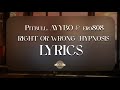 Pitbull, AYYBO & ero808 -  RIGHT OR WRONG (HYPNOSIS) (Lyrics)