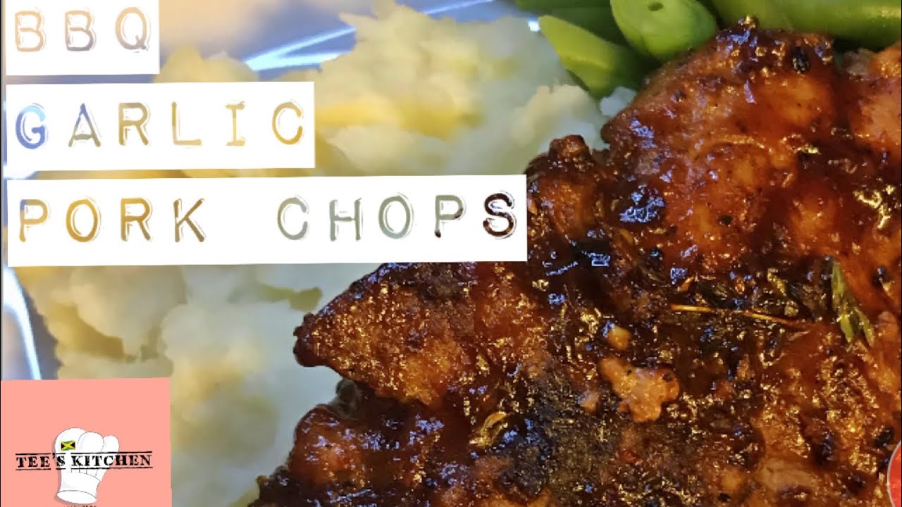 Bbq Garlic Porkchops + Garlic Mashed Potatoes - YouTube