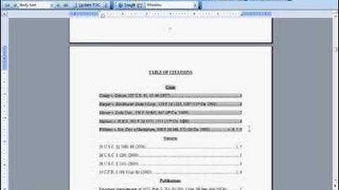 How To: Format Your Appellate Brief - Part 5