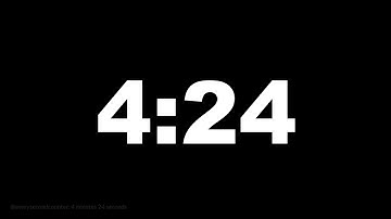 4 minutes 24 seconds [264 secs] clock timer countdown || Alarm Focus