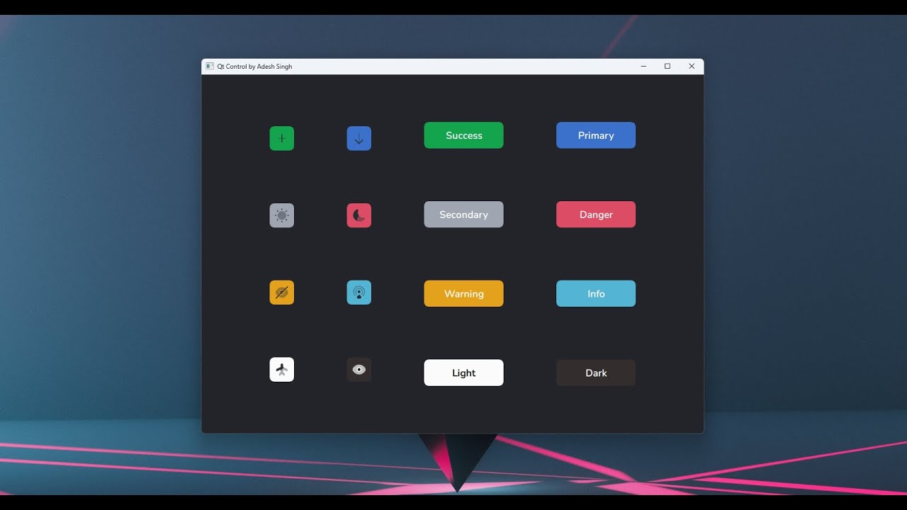 Custom QML Icon Button With Style Qt Quick Custom Icon Button YouTube