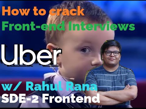 CRACK FRONTEND INTERVIEWS, expert certified w/ Rahul Rana