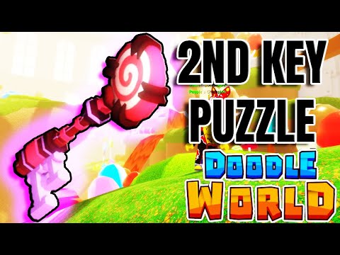 How to beat the 2nd Key Puzzle, Candy Factory Update (Doodle World Roblox)