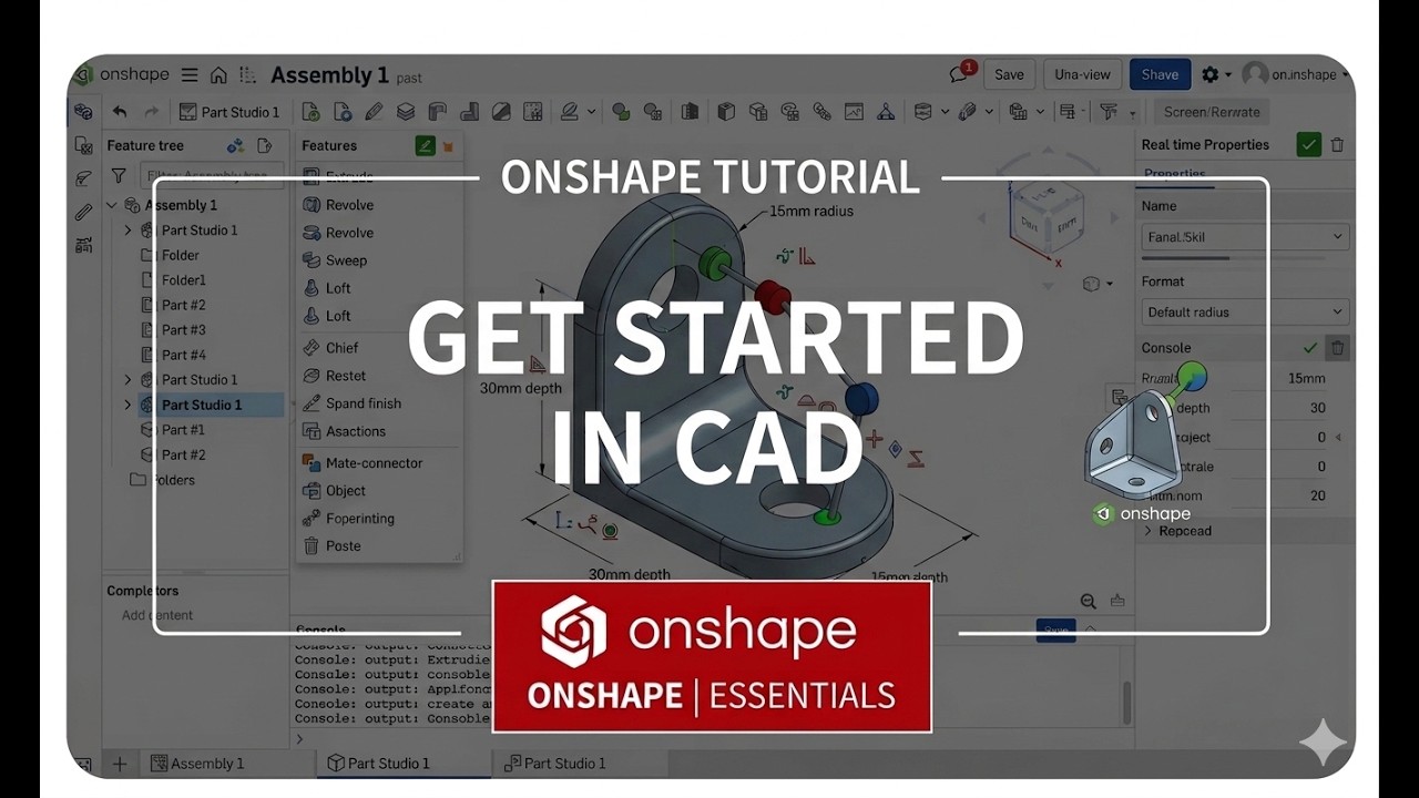 Onshape Tutorial for Absolute Beginners! - YouTube