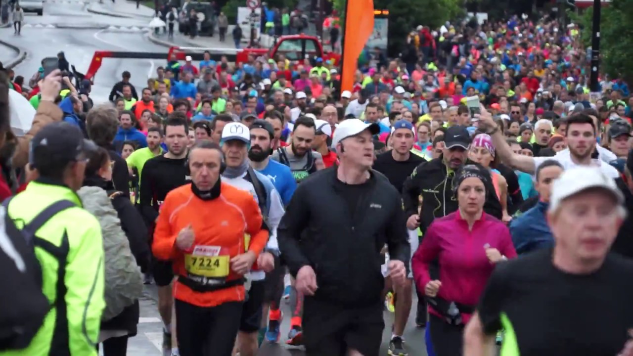 Départ du semi marathon de nantes 2017 poster