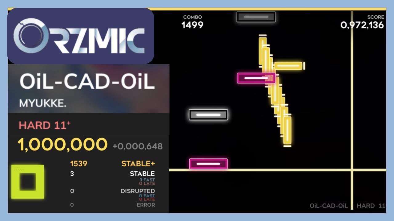 【Orzmic】OiL-CAD-OiL [HARD 11+] All Stable 屏元（寬判MAX-3）
