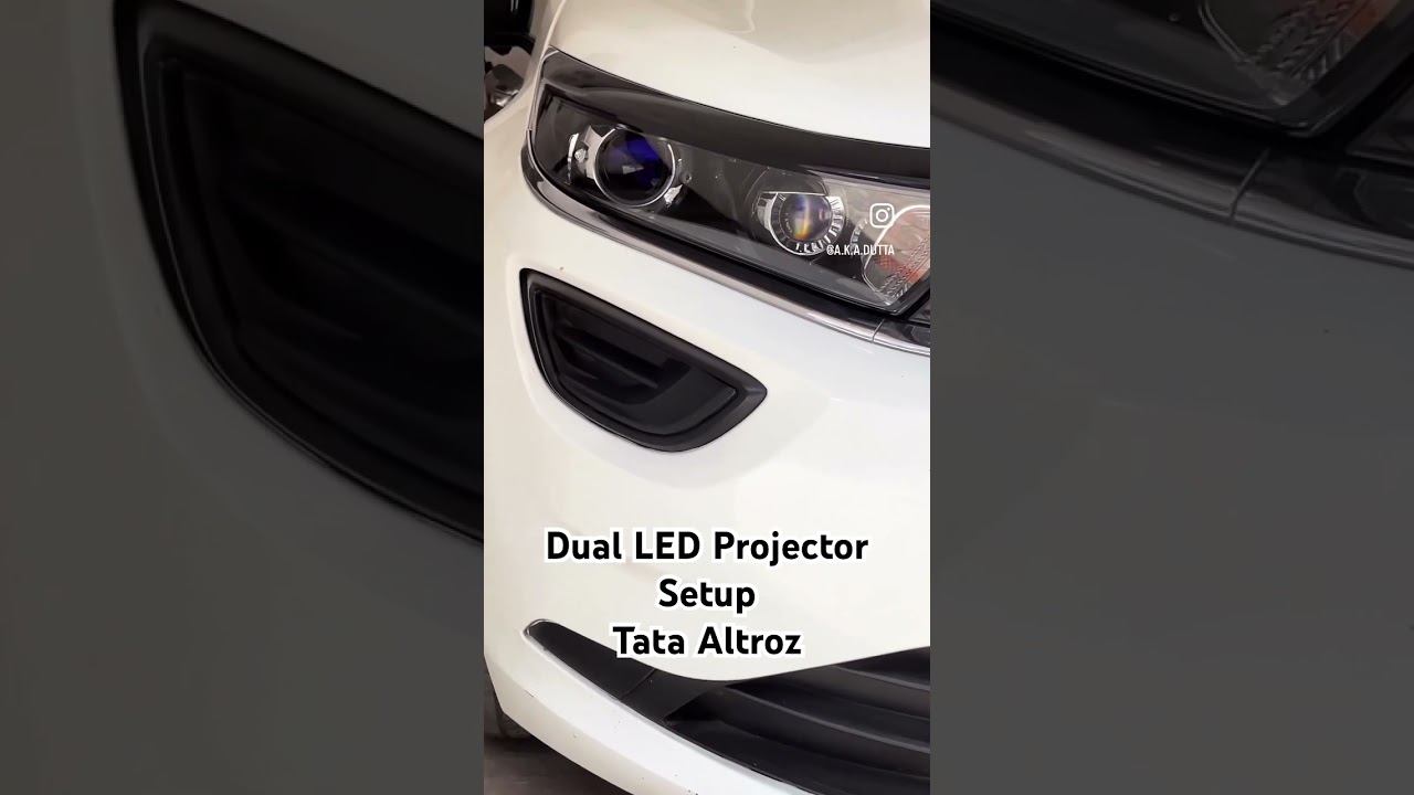 Dual LED Projector Setup Tata Altroz 