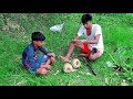 An easy way to catch fish by making fish meal with Coconut | New Fishing Idia Video in 2022.