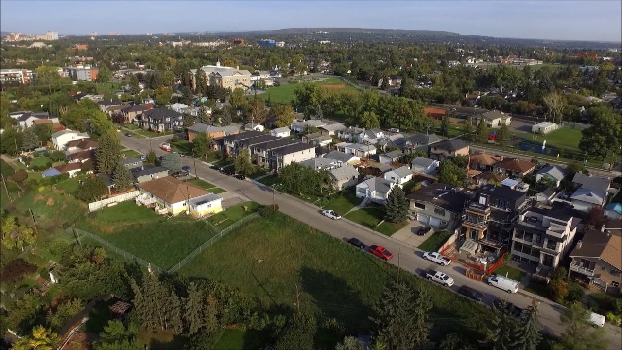Aerial tour of Calgary's Bridgeland, Renfrew and Crescent Heights YouTube