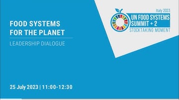 UNFSS+2  Food Systems for the Planet