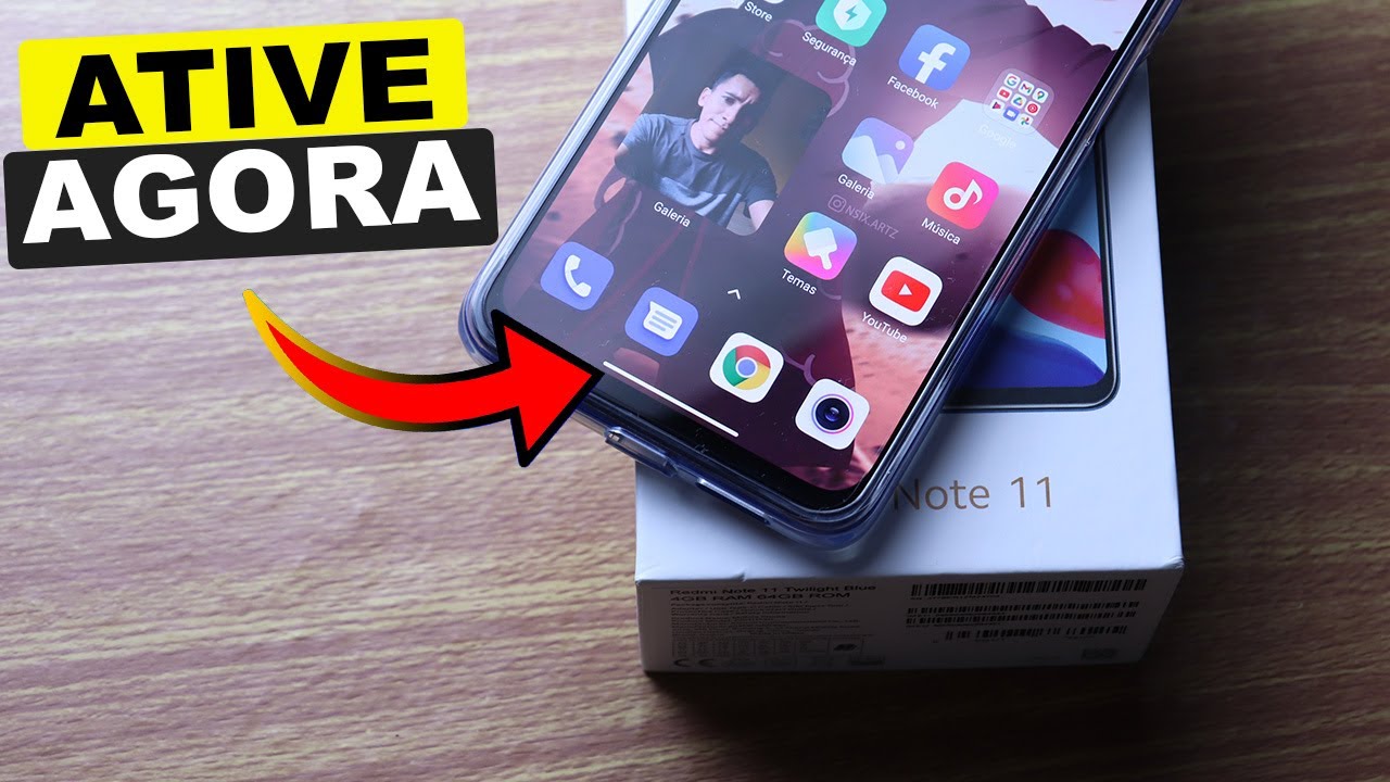 COMO ATIVAR BARRA DE NAVEGAÇÃO DO REDMI NOTE 11 e outros Xiaomi ...