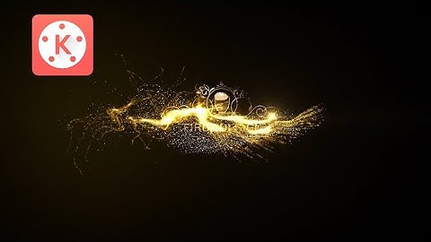 Creat gold particles Logo Intro in kinemaster