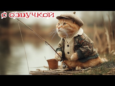 Приколы с котами! С ОЗВУЧКОЙ! Смешные коты! Смешные видео с животными! УГАР!
