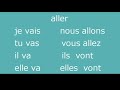 フランス語　文法編　aller 「行く」直接法、現在形の活用