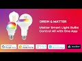 Aidot orein a19 matter smart bulb control all with your favorite smart home platform