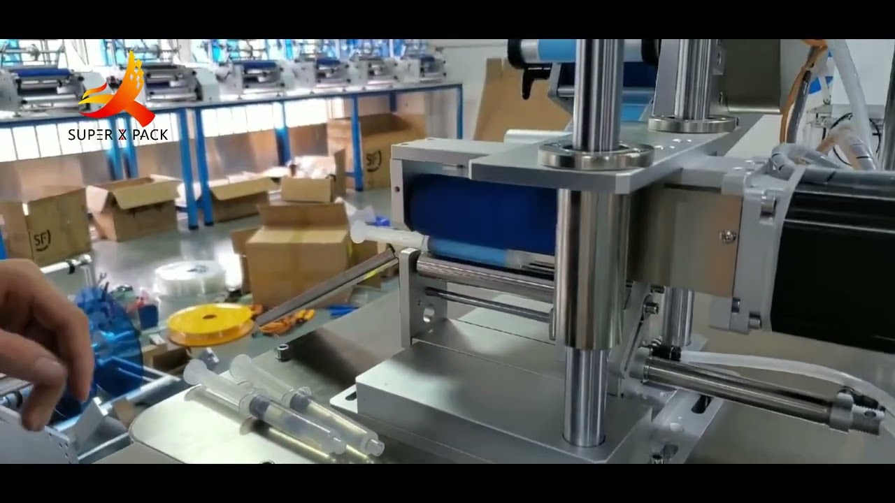 Labeling Machine | Semi-Automatic Round Syringe Labeler | Tabletop Wrapping Labels Dispenser