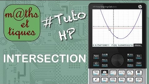 FONCTIONS : Déterminer une intersection - Tutoriel HP Prime