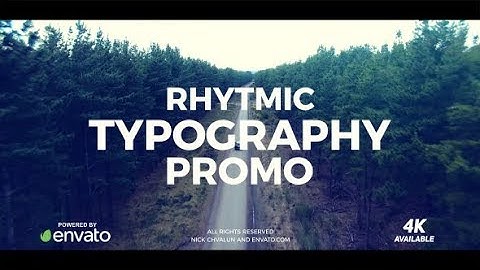 After Effects Template: Typography Promo