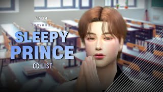 The Sims 4 | Create a male sim | CC list & Sim download | Sleepy prince