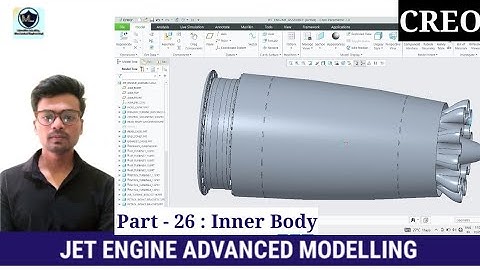 JET ENGINE l ADVANCED 3D MODELLING EXERCISE l CREO l INNER BODY - 26 l