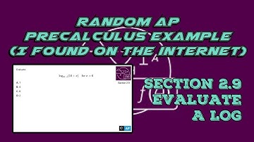 AP Precalculus Section 2.9 Example: Evaluate a Logarithmic Expression