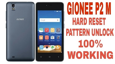 gionee p2m hard reset