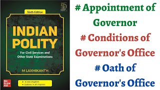 (V140) (Appointment, Oath & Conditions of Governor's Office) M. Laxmikanth Polity for UPSC Prep.