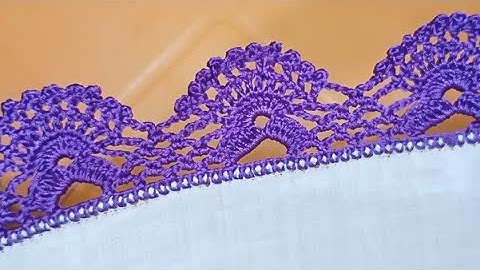 Crochet duppata lace design how to crochet saree border @crochetwithshaheen0786 