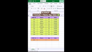 XLOOKUP Formula Excel 2025 🔥 | 3-in-1 Lookup Trick | Excel Magic Formula #tipsandtricks