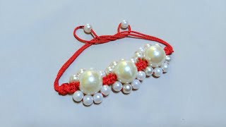 New Bracelet Design 2020 | How to Make Bracelet Easy/Pearl Bracelet Making ideas