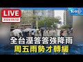 【LIVE】全台溼答答強降雨   周五雨勢才轉緩