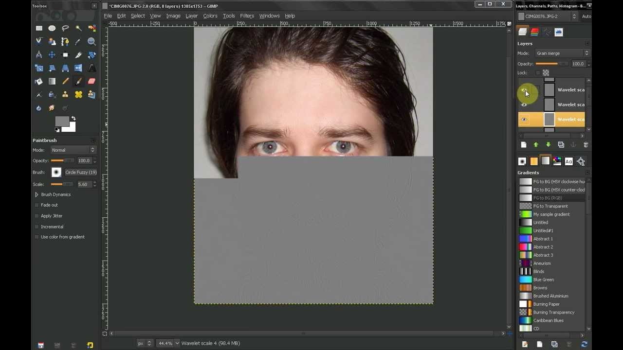 gimp tutorials face