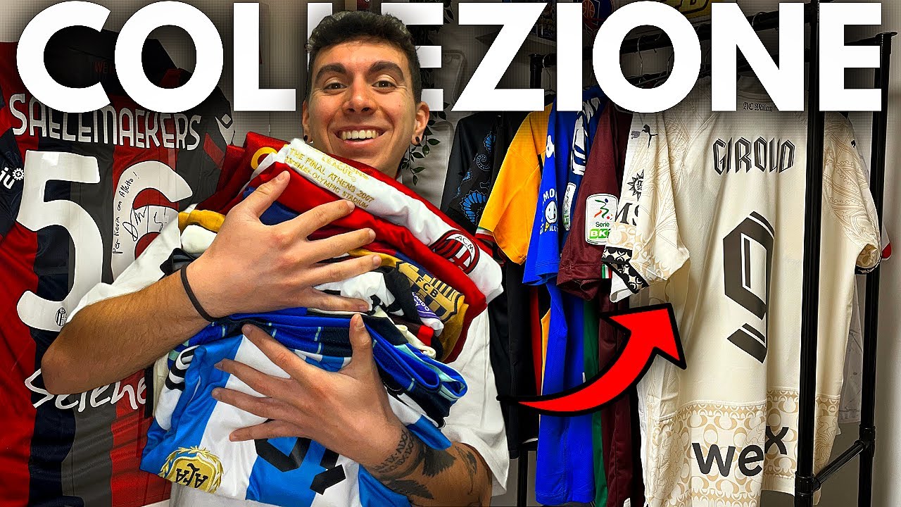 LA mia COLLEZIONE di MAGLIETTE DA CALCIO!! AUTOGRAFATE E INDOSSATE😍