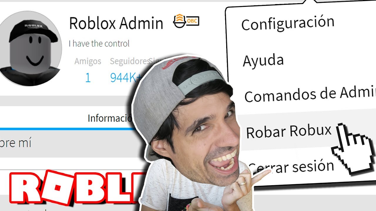 Le Robo Al Admin De Roblox Todos Sus Robux Rovi23 Roblox Youtube - rovi23 juego robux gratis