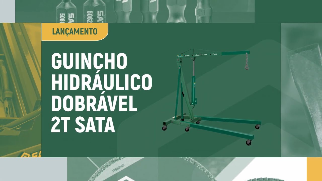Guincho Hidraulico Dobrável 2T - SATA Brasil