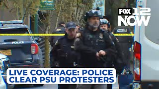 LIVE: Continuing coverage as police clear protesters out of PSU library