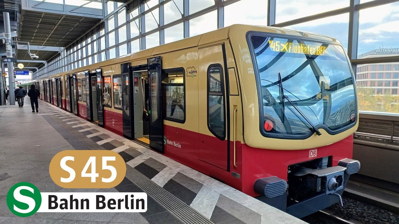 S-Bahn Berlin | Mitfahrt S45: Flughafen BER - Südkreuz | DWA BR 481/482 mod.