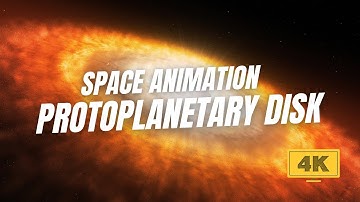 Space Animation Using Artificial Intelligence. Protoplanetary Disk in 4K