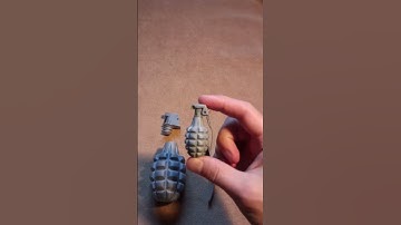 Mk2 hand grenade 3D printed model #sketchfab # #3dprinted #3dprintedtoys #3dprinting